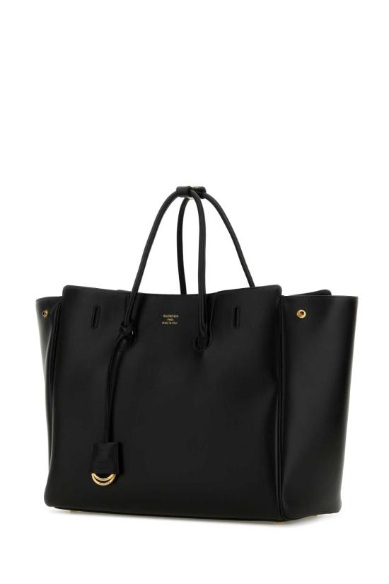  발렌시아가 햄튼 스몰 토트 백 8133542ABAV 1000 BLACK - BALENCIAGA