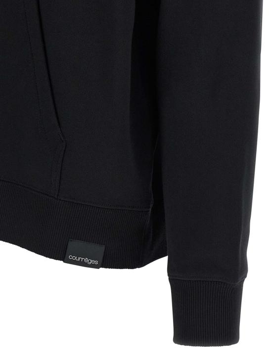 25FW 쿠레쥬 후드 티셔츠 CO319455BM BLACK - COURREGES