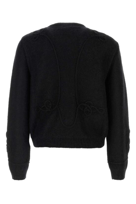 25FW 알렉산더 맥퀸 니트웨어 849709Q1BFJ 1000 BLACK - ALEXANDER MCQUEEN