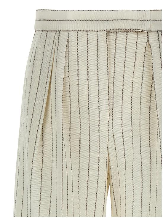  막스마라 스트레이트 팬츠 MA308937BM WHITE - MAX MARA