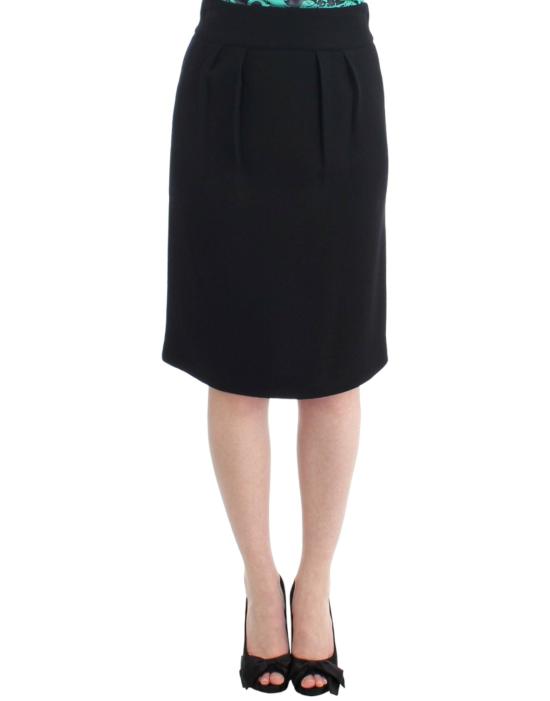  로베르토 카발리 스커트 SIG11633 BLACK