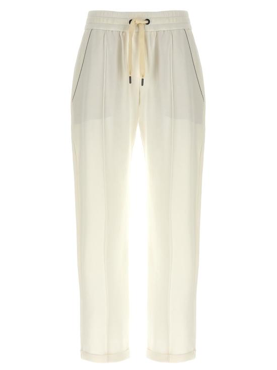 26SS 브루넬로 쿠치넬리 트레이닝/조거 팬츠 BR324282BM WHITE