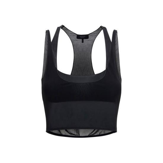 26FW 구찌 민소매 티셔츠 GUA0034VXUAQG1000BB BLACK