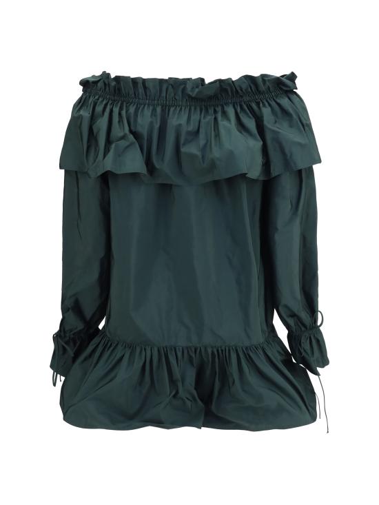 26SS 생로랑 원피스 871287Y1I02 3004 GREEN - SAINT LAURENT