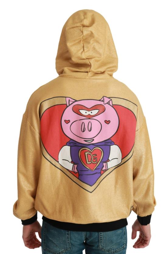  돌체앤가바나 후드 티셔츠 TSH4614 GOLD - DOLCE & GABBANA