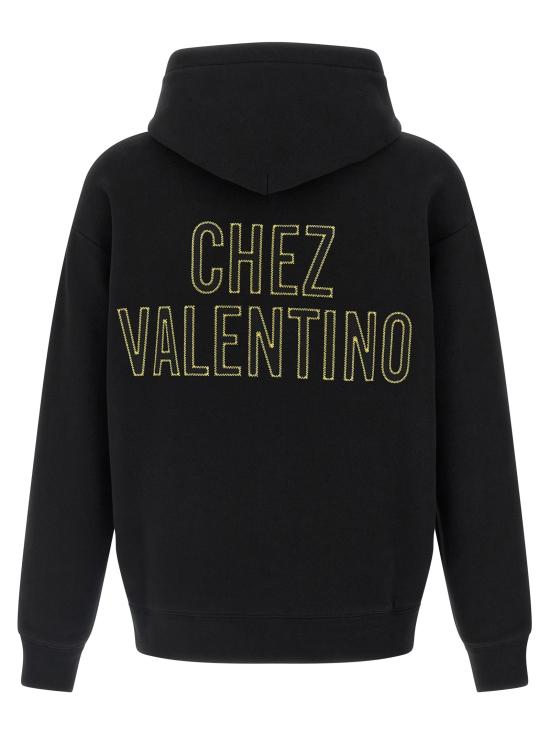25FW 발렌티노 가라바니 후드 티셔츠 VA320845BM BLACK - VALENTINO GARAVANI