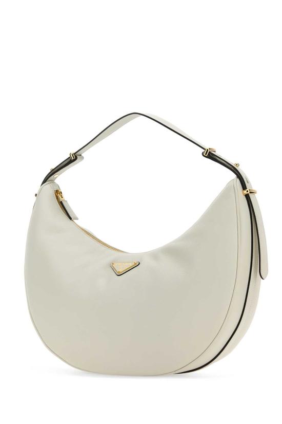 26SS 프라다 라지 레더 숄더백 1BC212VOVO2CYS F0PG7 WHITE - PRADA