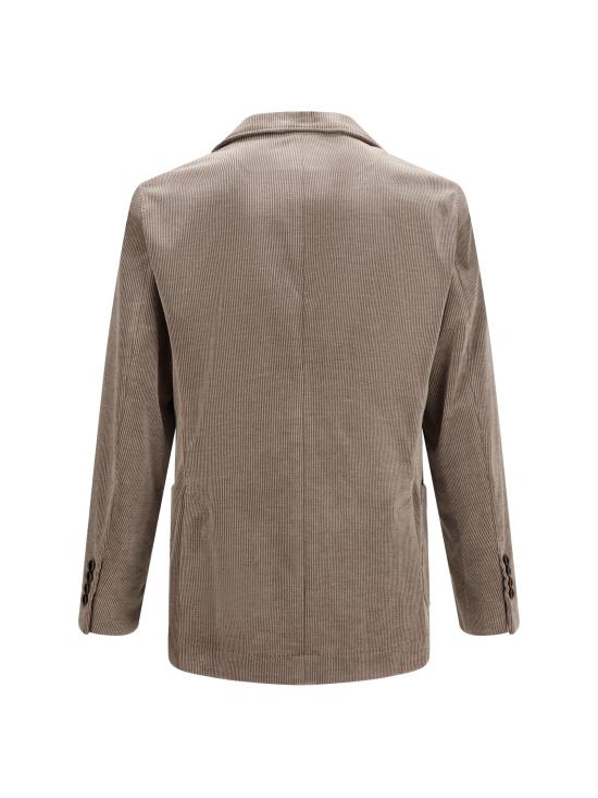 26FW 브루넬로 쿠치넬리 코튼 캐시미어 더블 블레이저 MY4997BBDH C2930 GRAY - BRUNELLO CUCINELLI