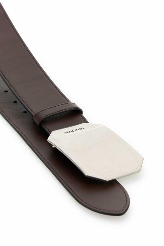  미우미우 벨트 5CC6122C9Q F0NBL BROWN - MIU MIU