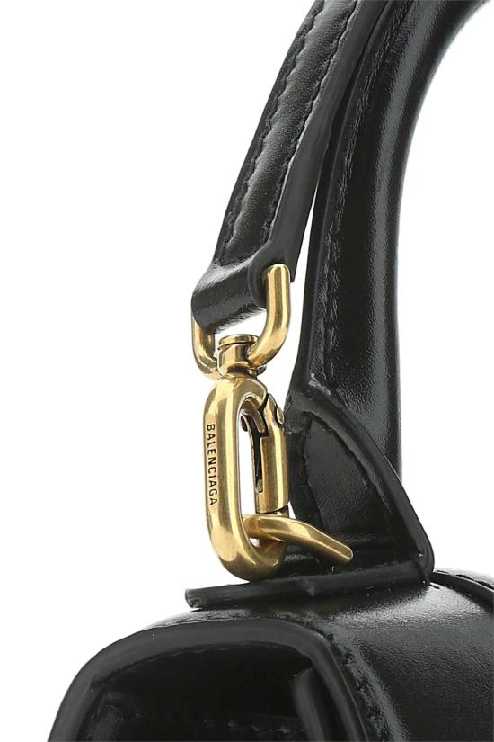  발렌시아가 아워글래스 XS 핸드백 5928331QJ4M 1000 BLACK - BALENCIAGA