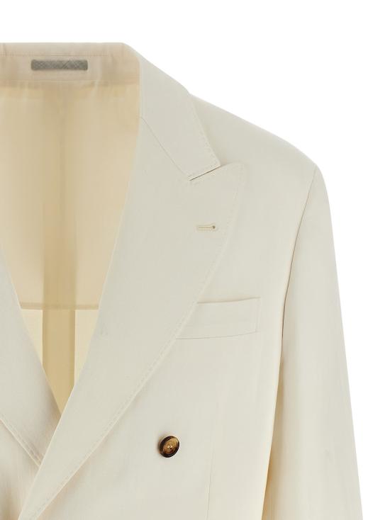 26SS 브루넬로 쿠치넬리 자켓 BR328728BM WHITE - BRUNELLO CUCINELLI