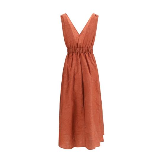 26SS 브루넬로 쿠치넬리 원피스 BRMQ988A5092C8604BB ORANGE - BRUNELLO CUCINELLI