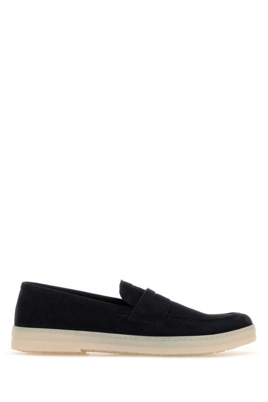 26FW 프라다 스웨이드 뱀프 스트랩 로퍼 2DG166FG000103 F0008 BLACK