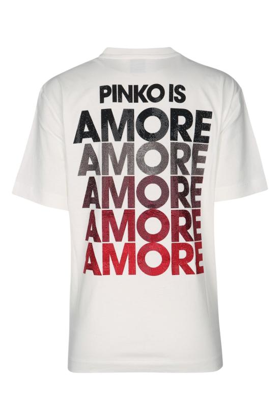 26SS 핑코 폴로 티셔츠 105526A33I ZR2 WHITE - PINKO