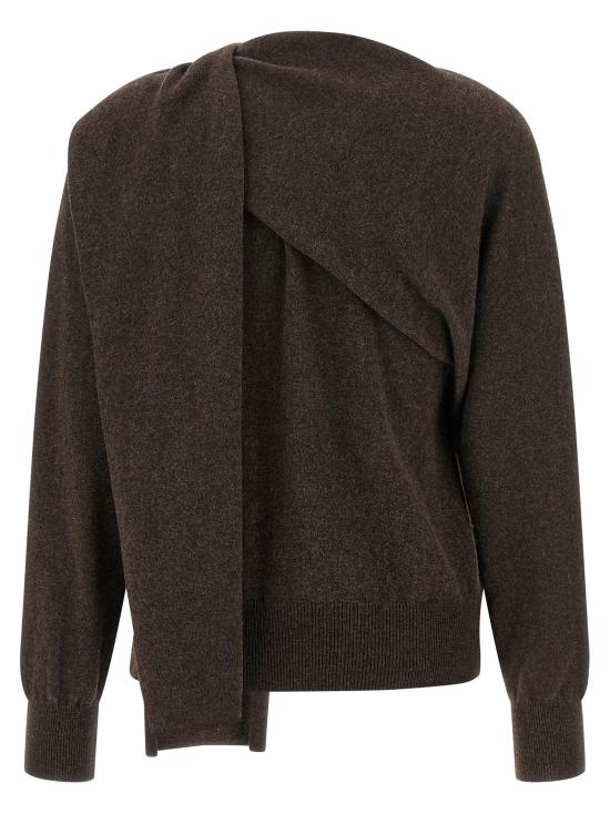 25FW 살바토레 페라가모 가디건 FE317545BM BROWN - SALVATORE FERRAGAMO