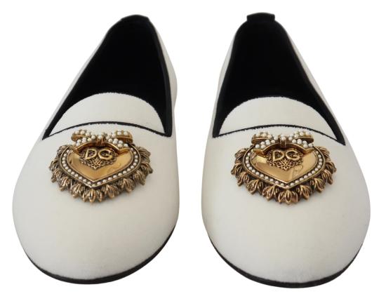  돌체앤가바나 플랫 슈즈 LA10205 WHITE - DOLCE & GABBANA