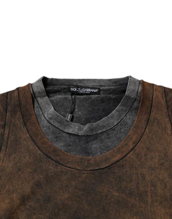  돌체앤가바나 민소매 티셔츠 TSH87482 BROWN - DOLCE & GABBANA