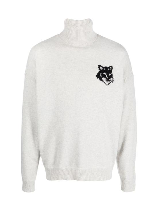 25FW 메종키츠네 스웨터 LM00820KT1063H120 GRAY - MAISON KITSUNE