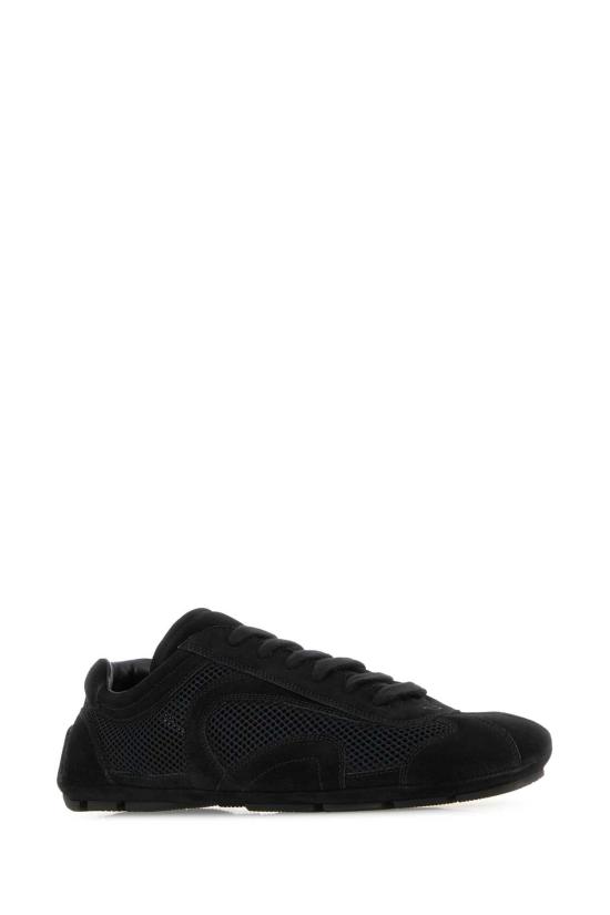 26SS 프라다 몬테카를로 리에디션 2005 스웨이드 스니커즈 4E1165FG0013D8C F0002 BLACK - PRADA