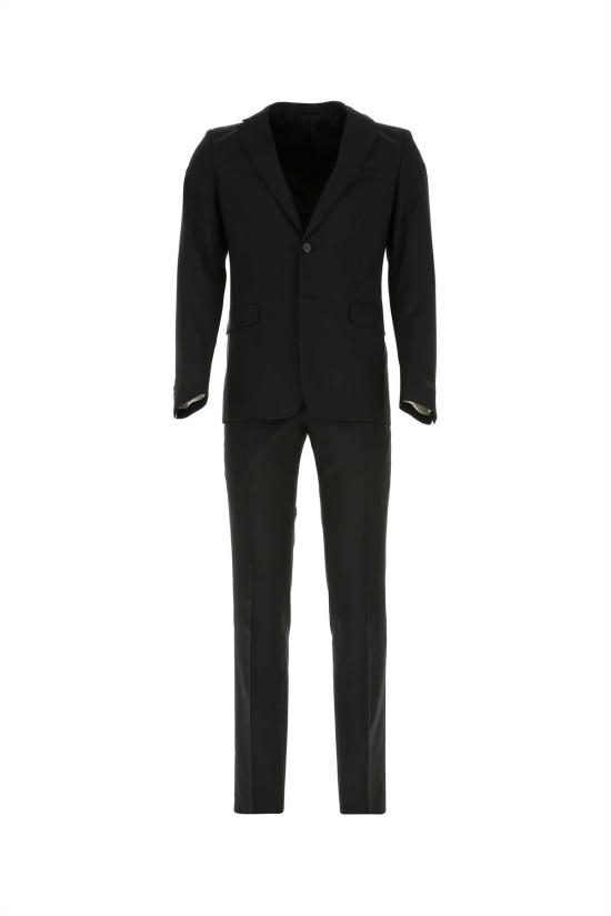 25FW 프라다 클래식 싱글 브리스티드 수트 자켓 UAF420S152D39 F0002 BLACK