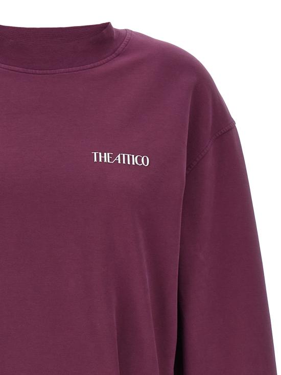 25FW 디 아티코 긴팔 티셔츠 TH314268BM PURPLE - THE ATTICO