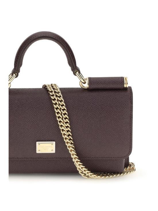 26FW 돌체앤가바나 Dauphine-print calfskin 미니백 BI3280A1001 8M073 BROWN - DOLCE & GABBANA