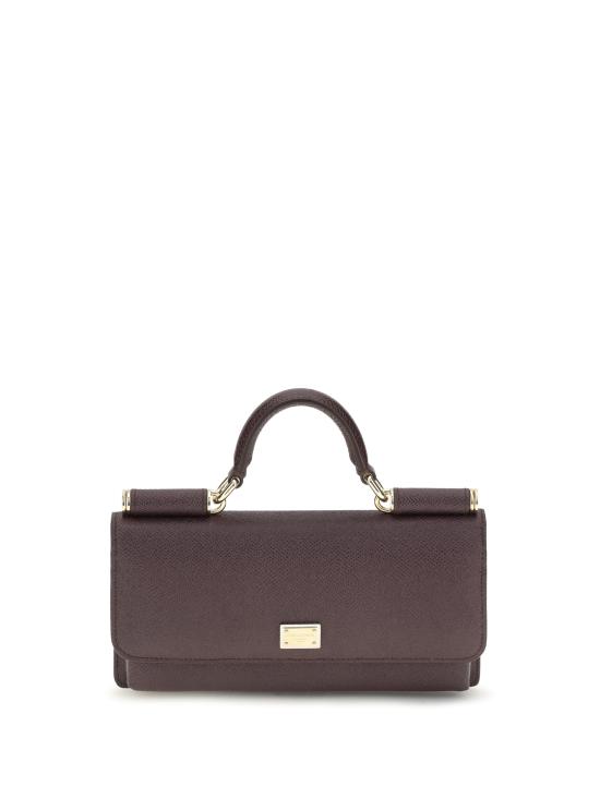 26FW 돌체앤가바나 Dauphine-print calfskin 미니백 BI3280A1001 8M073 BROWN