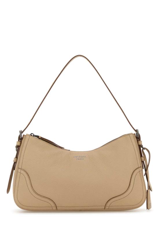 26SS 프라다 에이미 라지 레더 숄더백 1BC2802HIK F0036 BEIGE