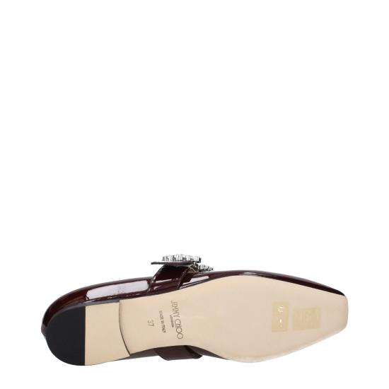 지미추 플랫 슈즈 JI15630604042505BT BURGUNDY - JIMMY CHOO