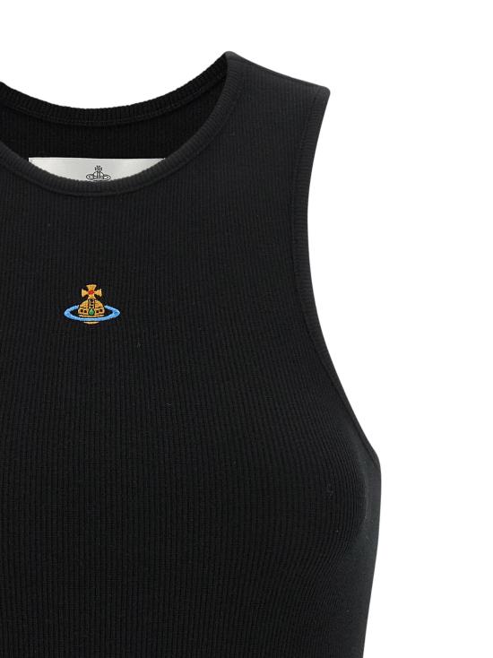 26SS 비비안웨스트우드 민소매 티셔츠 VI334982BM BLACK - VIVIENNE WESTWOOD