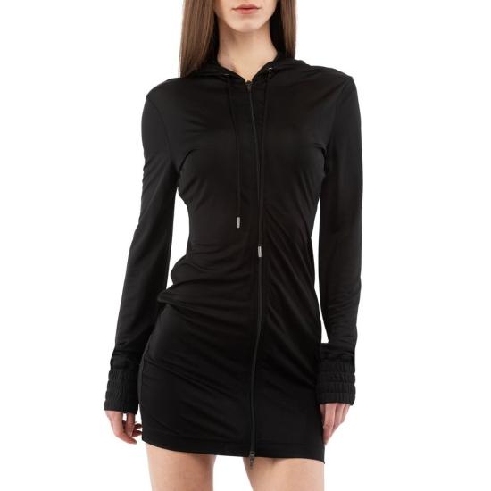  모스키노 후드 티셔츠 MO232K1A04548277BX BLACK - MOSCHINO