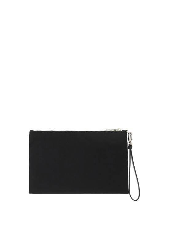 26FW 프라다 리나일론 앤 사피아노 레더 파우치 2NH0062DMH F0002 BLACK - PRADA