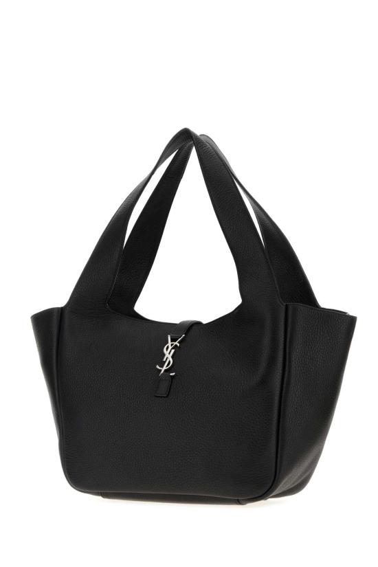  생로랑 LE 5 A 7 베아 그레인드 레더 토트백 763435AAEQC 1000 BLACK - SAINT LAURENT