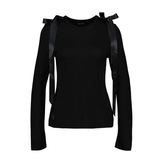 25FW 시몬로샤 탑 CONFIG SMR024341 BLACK - SIMONE ROCHA