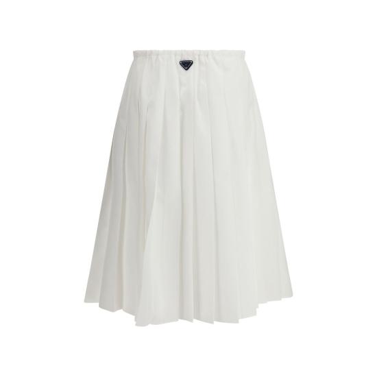 26SS 프라다 스커트 PRP145VXSOOO187PF0009BB WHITE - PRADA