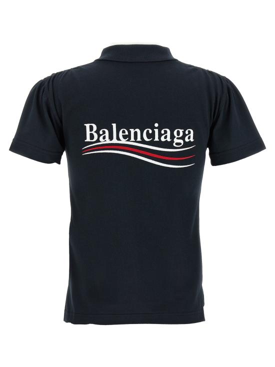  발렌시아가 폴로 티셔츠 BA312102BM NAVY - BALENCIAGA