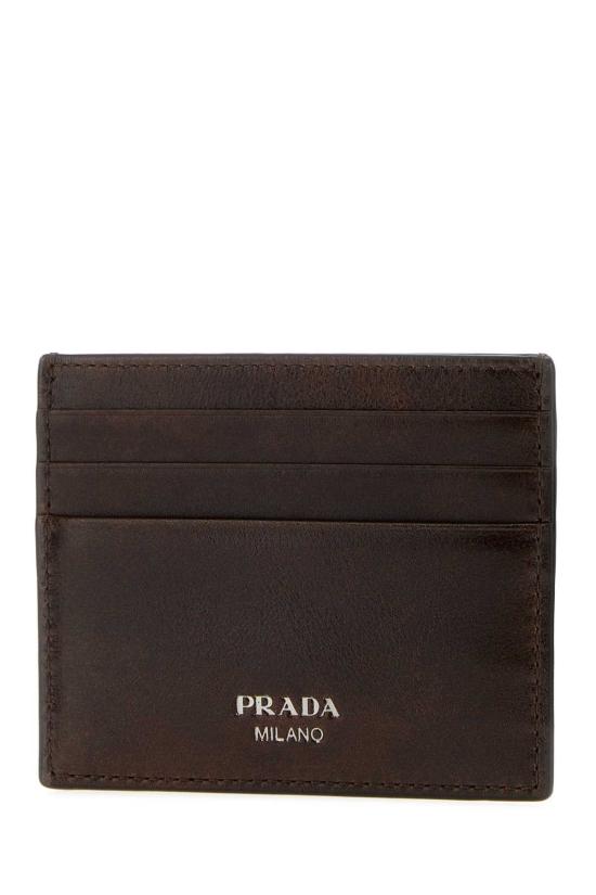 26FW 프라다 앤티크 레더 가죽 카드 지갑 2MC0252ZQ6 F0324 BROWN - PRADA