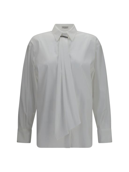 26FW 브루넬로 쿠치넬리 셔츠 MP091M2F06 C159 BIANCO