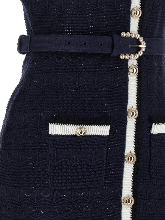 26FW 셀프 포트레이트 원피스 SE336467BM NAVY - SELF PORTRAIT