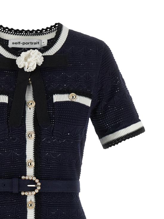 26FW 셀프 포트레이트 원피스 SE336467BM NAVY - SELF PORTRAIT