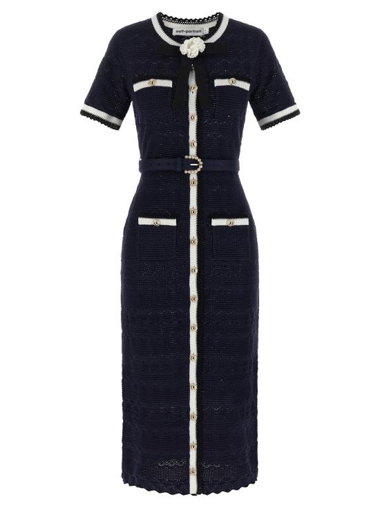 26FW 셀프 포트레이트 원피스 SE336467BM NAVY