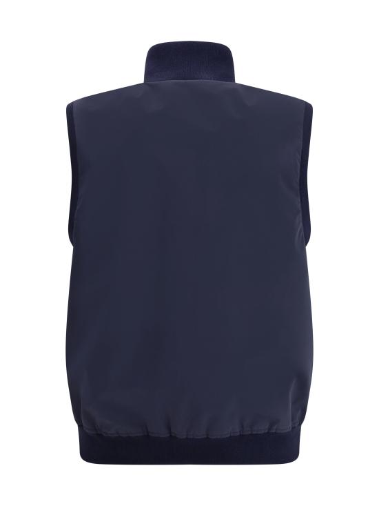 26SS 브루넬로 쿠치넬리 가공 나일론 웨이스트코트 MM4796584 CIR70 NAVY - BRUNELLO CUCINELLI