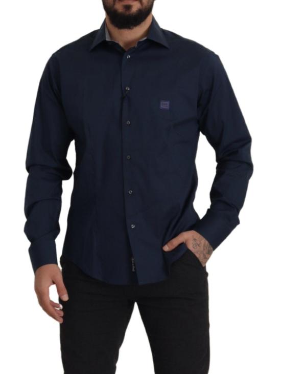  로베르토 카발리 셔츠 TSH82935 NAVY