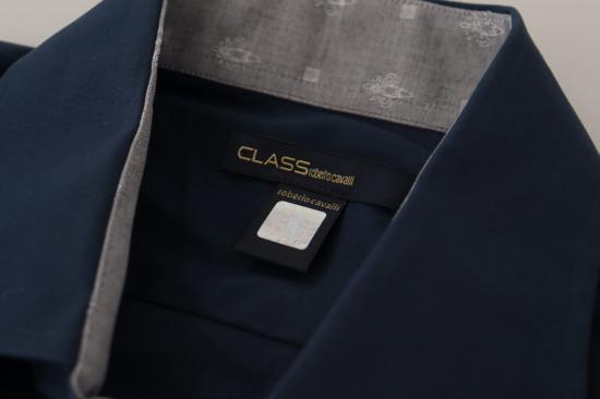  로베르토 카발리 셔츠 TSH82935 NAVY - ROBERTO CAVALLI