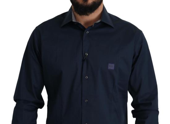  로베르토 카발리 셔츠 TSH82935 NAVY - ROBERTO CAVALLI