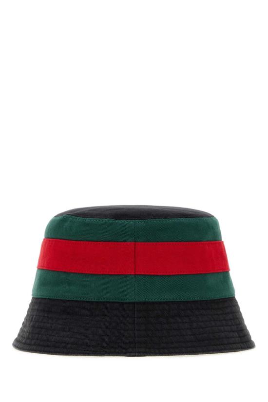 26FW 구찌 워시드 코튼 버킷 햇 8757424HBKI 1066 BLACK - GUCCI