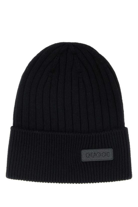 26SS 구찌 리브 니트 울 비니 8113444G200 1000 BLACK