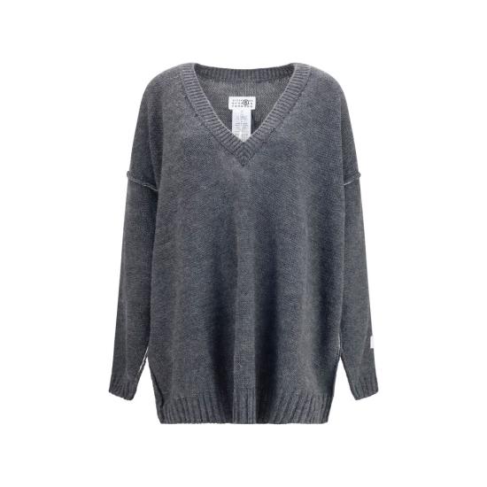 26FW MM6 메종마르지엘라 스웨터 MMS52HN0016M13289859MBB GRAY