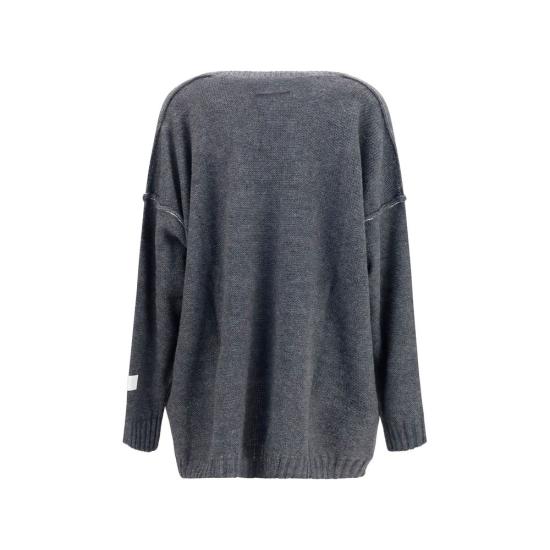 26FW MM6 메종마르지엘라 스웨터 MMS52HN0016M13289859MBB GRAY - MM6 MAISON MARGIELA