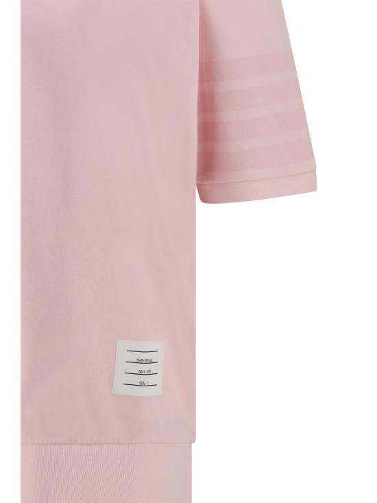 26FW 톰브라운 코튼 저지 4바 티 MJS303AJ0253 680 PINK - THOM BROWNE